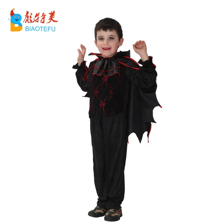 Halloween hot sale kids vampire cosplay costumes boys dark bat boy cosplay costumes