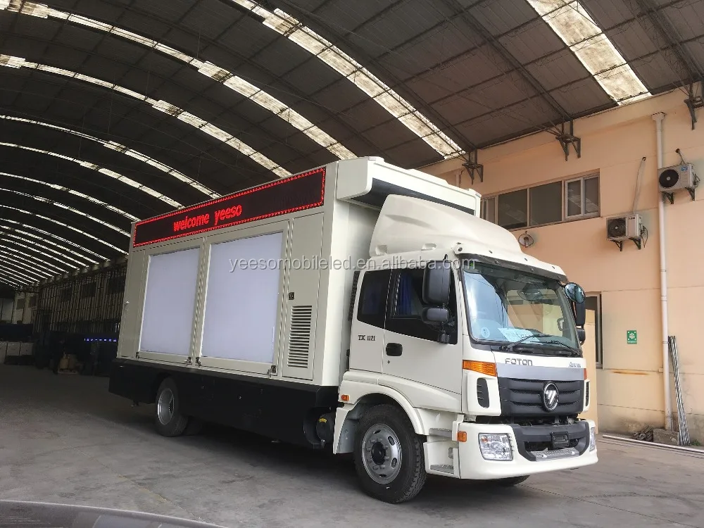 
Giant LED board truck, Mobile TV truck, LED screen on truck, YES-V9 