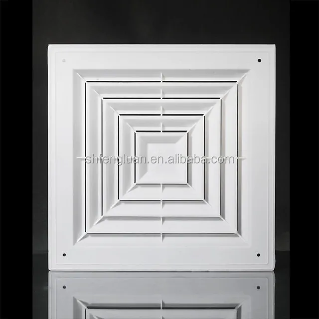 high quality air conditioning ceiling aluminum square diffuser