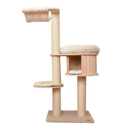 Newest cat teaser cat play tree scratcher with pad
