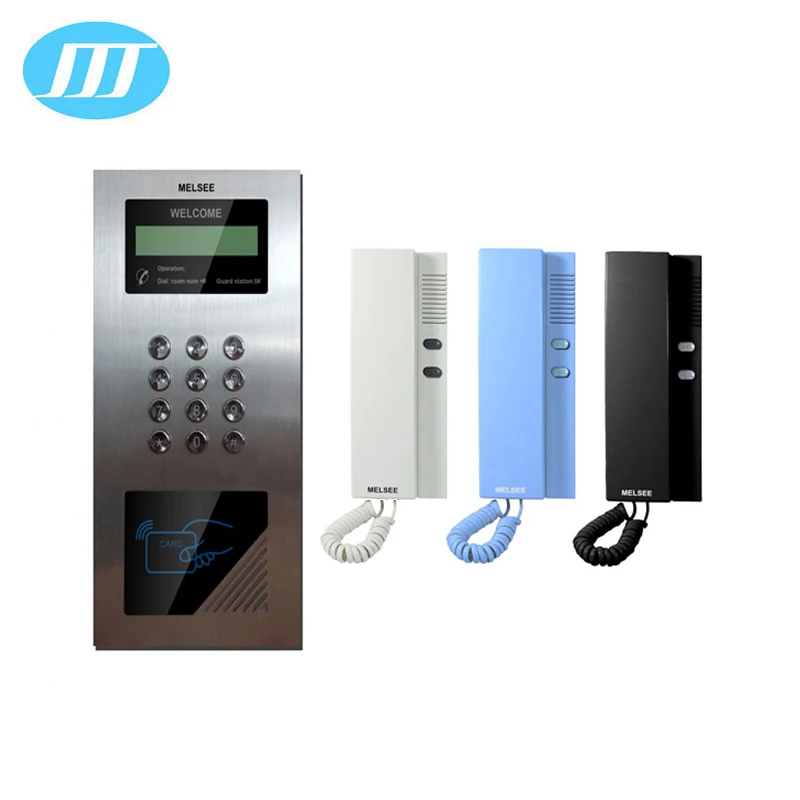 
Melsee factory hot sale apartment audio door phone intercom system 