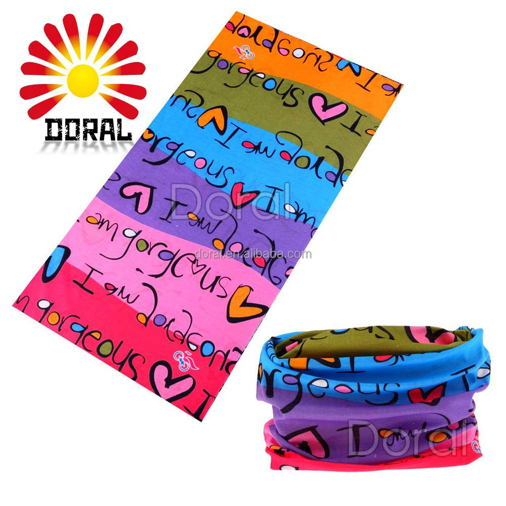 Best Selling High Quality Colorful Bandanas Sego Headtie ,Flower Headwear, Seamless Scarf Bandana