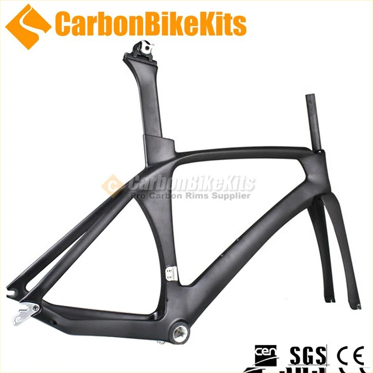 Customized size 52/54/56cm cheap time trial bike carbon tt frame CFM609