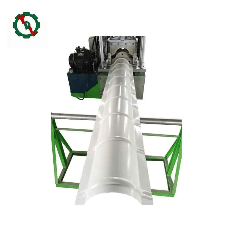 Classic Metal Roof Tile Ridge Cap Sheet Roll Forming Machine With Hydraulic Punching Stamp