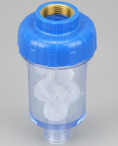 Plastic Siliphos filter with antiscalant balls for washing machine