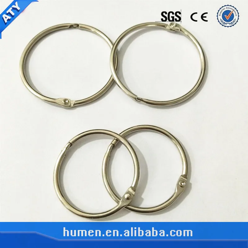 Metal Loose Leaf Book Rings Blinder Clip