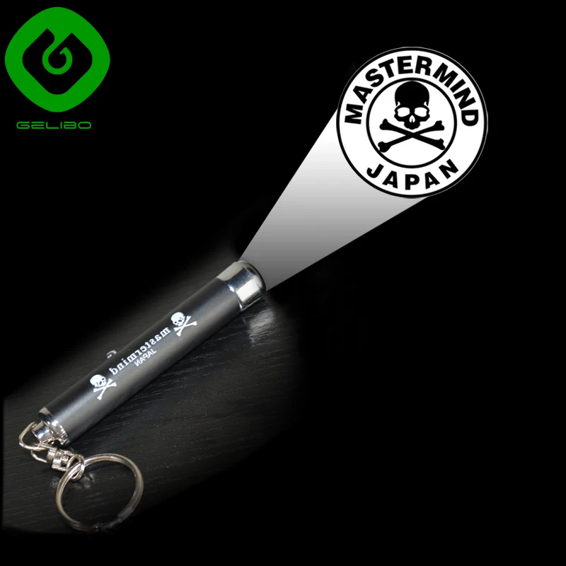 Shenzhen Factory OEM Promotional Keychains logo Promotion Advertising LED projector keychain mini projection keyring