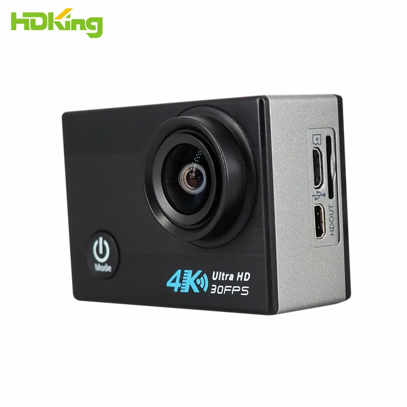 Водонепроницаемая Экшн-камера с двойным экраном 4K WiFi Ultra HD 1080p full hd