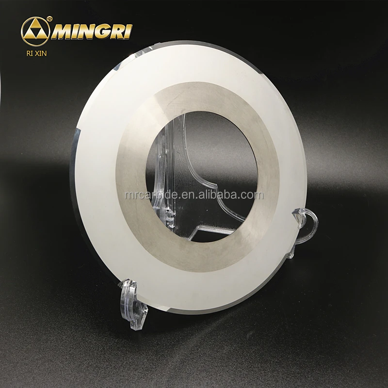 Corrugated circular tungsten carbide slitter knife cardboard cutting blades