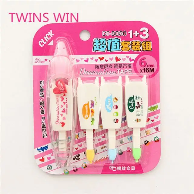 website latest Hot selling wholesale school stationery fashion cute promotional plastic correction tape made in chinese