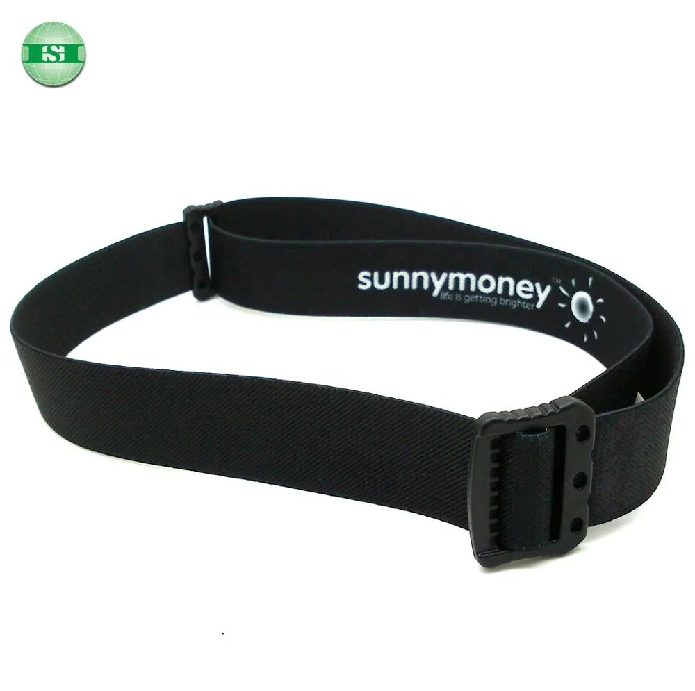 Custom pattern adjustable buckle rubber head strap for headlamp