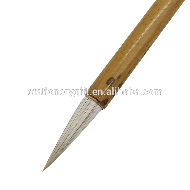 Chinese bamboo handle antique chinese calligraphy brush