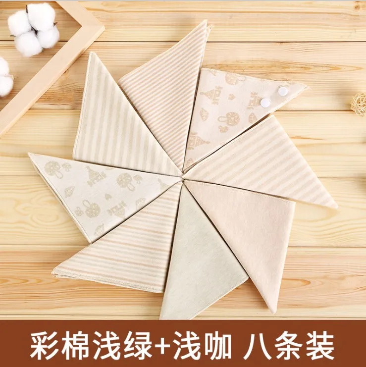 
Wholesale:Organic Colored Cotton Baby Bib,Baby Bandana Bibs 