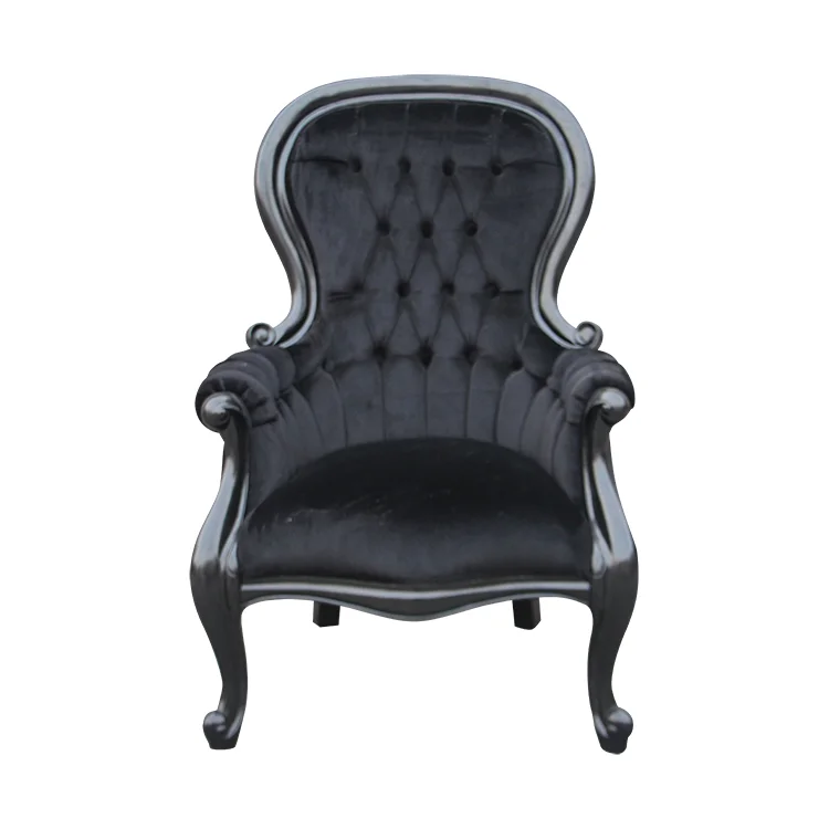 JW best Classic Solid Wood Antique Royal Button tufted Style Restaurant Chairs