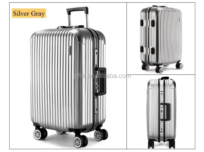 ABS PC Luggage Case Cabin Size Travel Suitcase Large Capacity Aluminum Frame Luggage Wheeled Trolley Bags