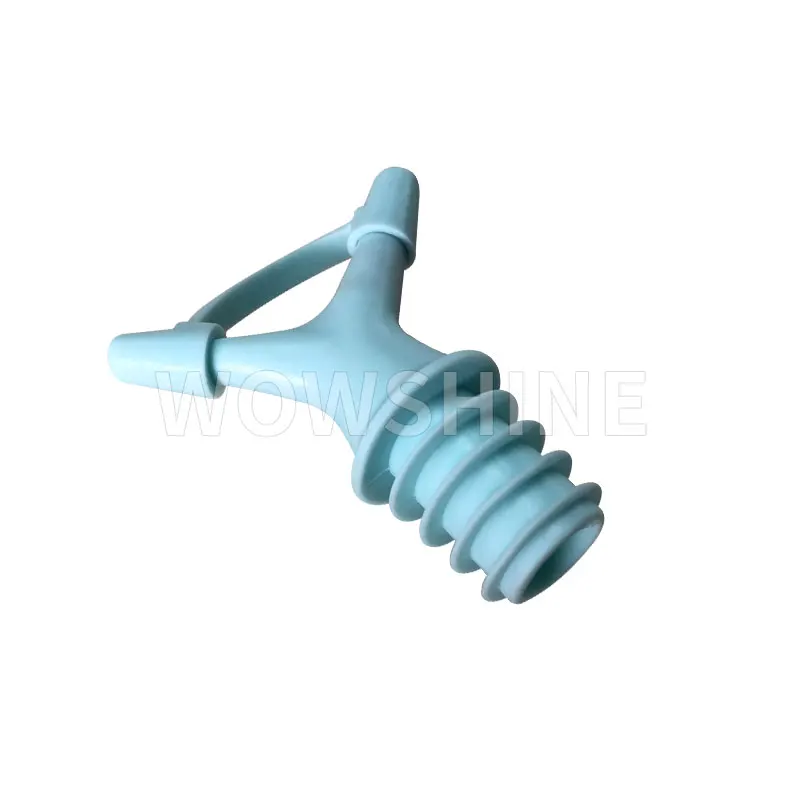Wowshine Silicone Vacuum Seal Screw Design Wine Bottle Stopper Dual-port Pourer Device