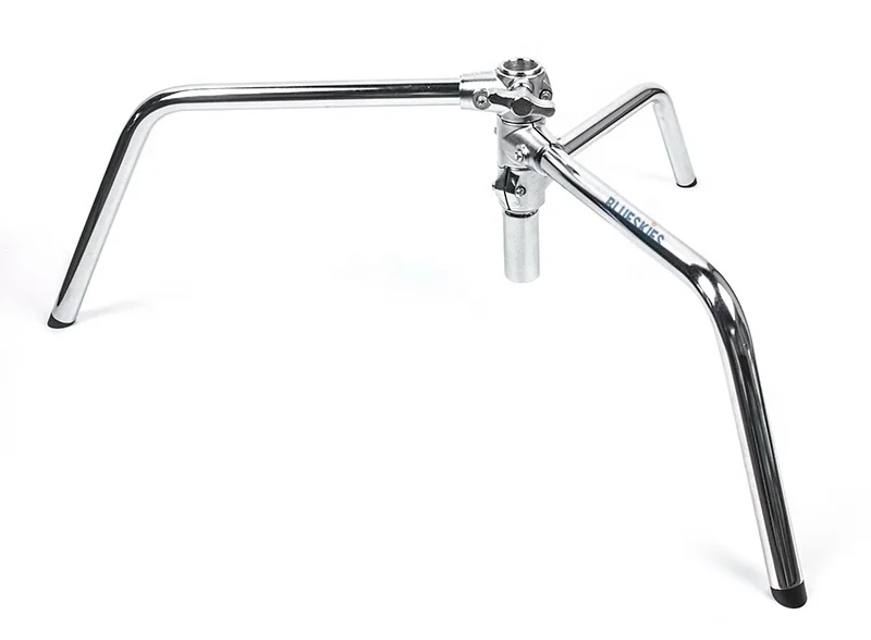 Photo Video Studio Heavy Duty Stainless Steel C Stand with Boom Arm and 2 Grip Head for Studio Strobe Softbox Reflector