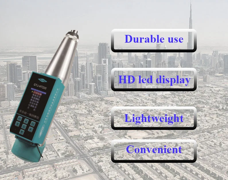 
Steel anvil concrete impact testhammer high precision concrete strength test digital price rebound hammer 