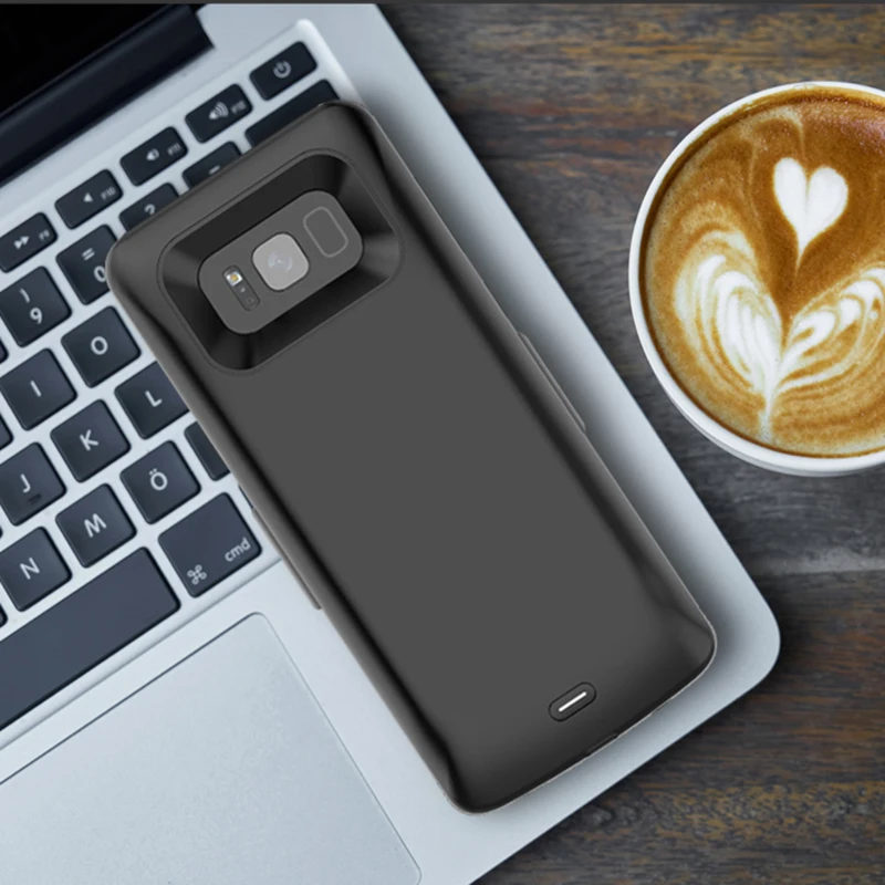 5000mAh Rechargeable External Battery Portable Charger Protective Charging Case Power Bank Cover for Samsung Galaxy S8