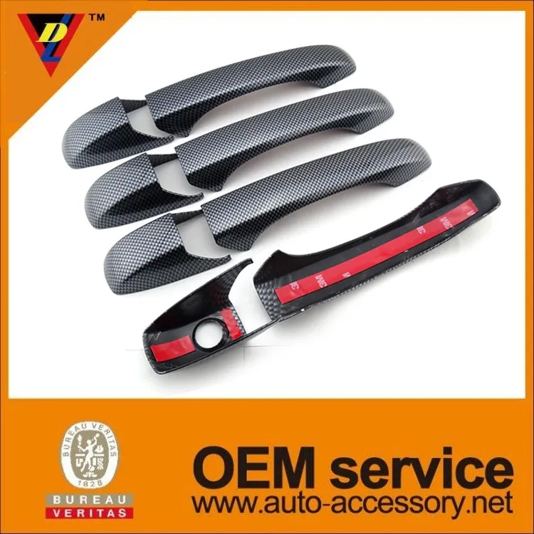 Пластиковые углеродного волокна автозапчасти chrysler 300c автомобиля дверные ручки крышки