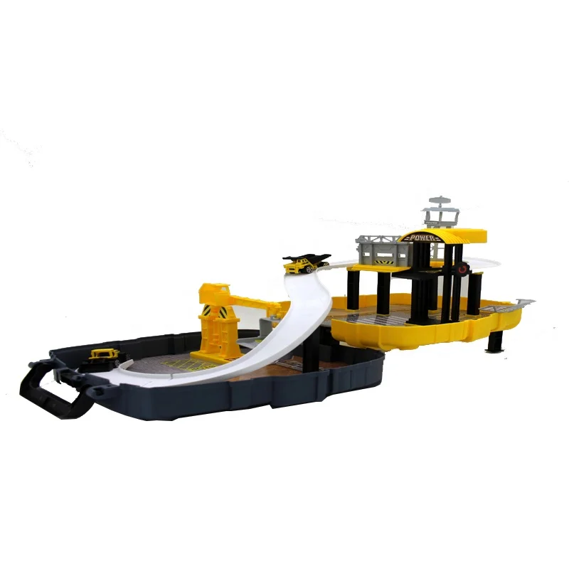 Kids Engineering Backpack Construction Truck Parking Lot Toy