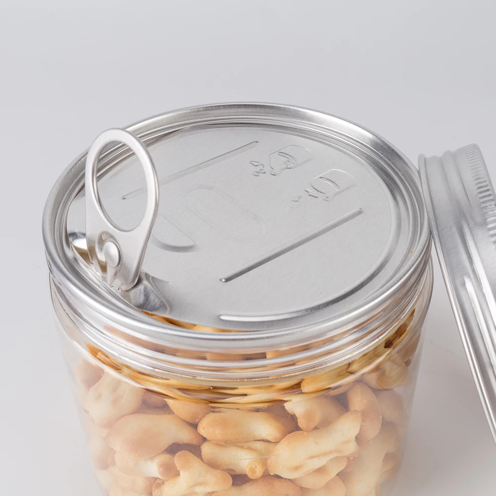 Hot selling food container 320ml plastic canning jar