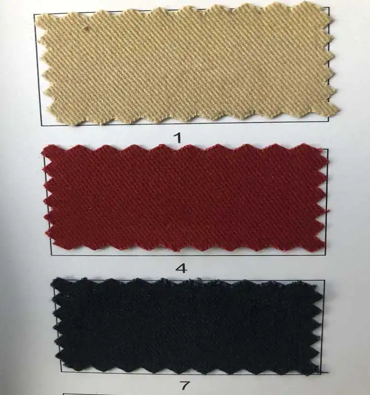 Woven Fabric Twill  260gsm 97%cotton 3%spandex plain dyed High quality For casual pants  shirt uniform  dress cheap