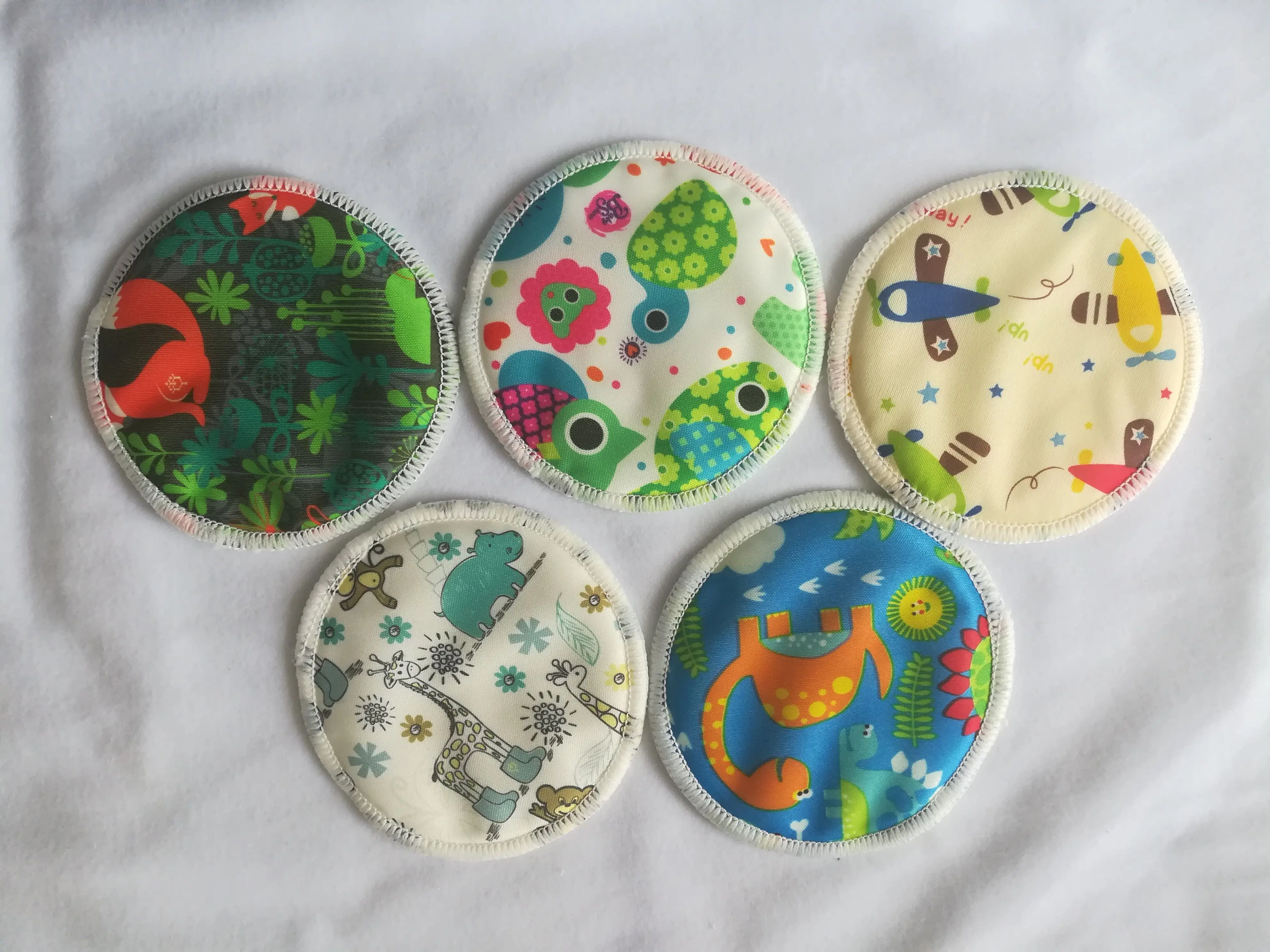 Eco friendly Naughty baby Waterproof absorbent bamboo charcoal cotton cloth mommy breast feeding reusable nursing pads