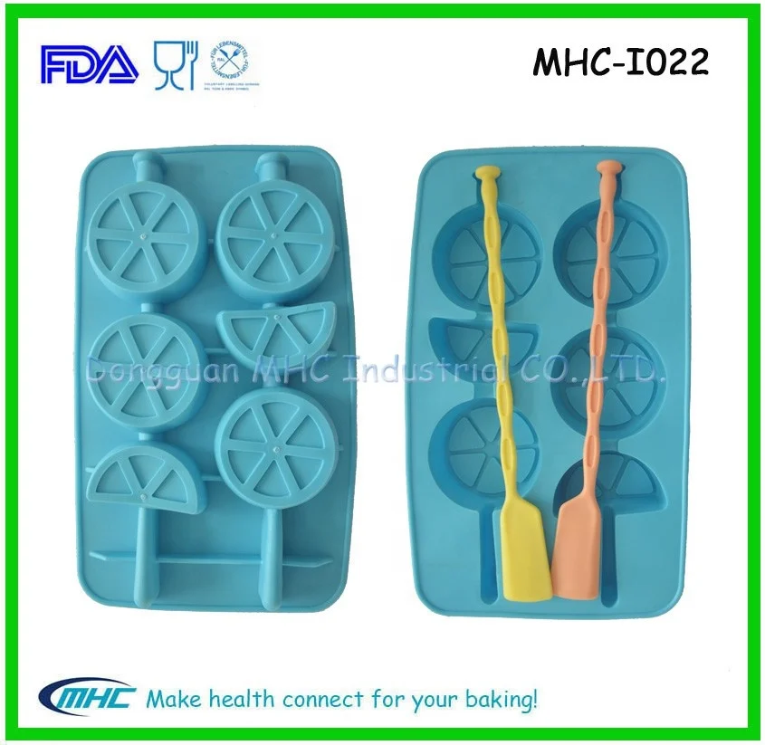 Factory Price Lemon Shaped Silicone Ice Cream Molds