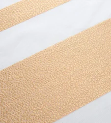 gold color jacquard striped organza sheer curtain for home window