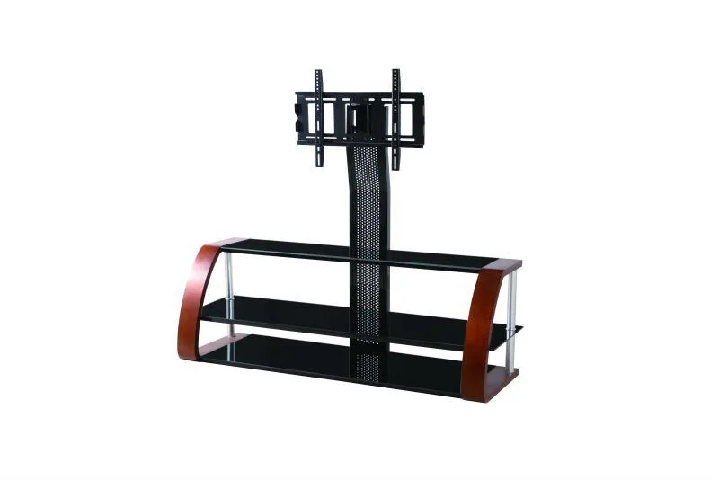 wood outdoor used high end universal plasma lcd tv pole stand/mueble de tv
