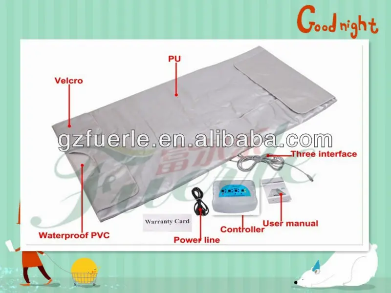 2014 Alibaba новый продукт 660W инфракрасная сауна одеяло горячее надувательство на российском