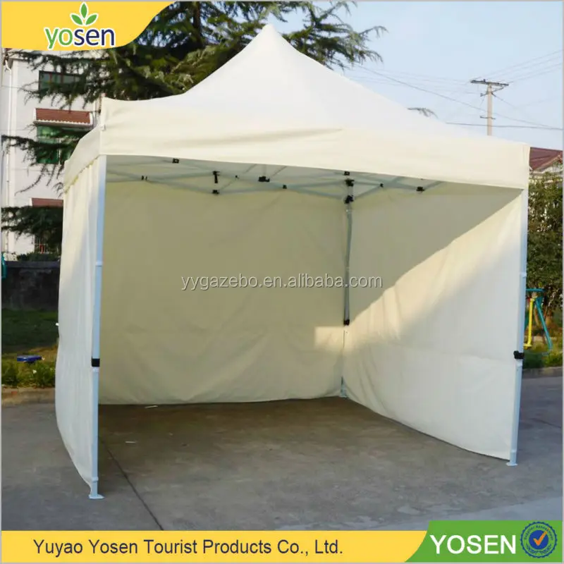high quality pop up tent with 3 side walls 3x3m