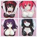2016 new version Japanese anime 3 d mouse pad wristbands Cartoon Creative cute mouse pad Chest