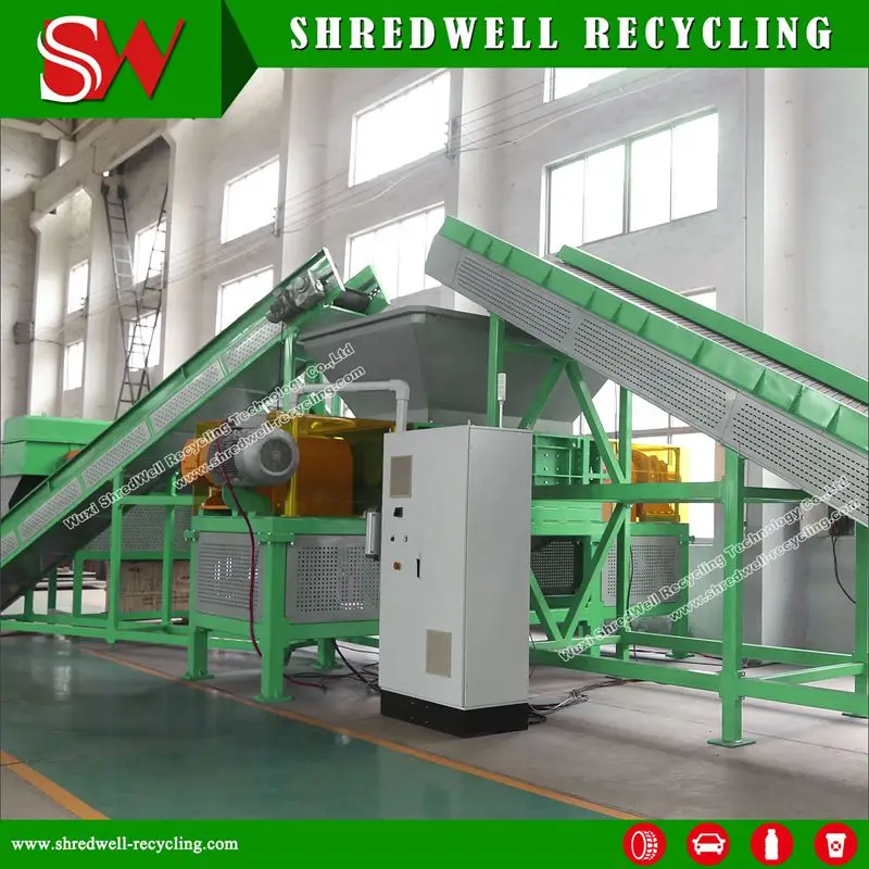 Shredwell Manufacturing New Type Tire Recycling Plant to Shred Different Scrap Tires