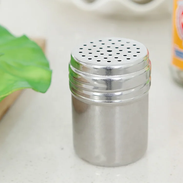 
stainless steel Food Seasoning Salt Pepper Bottle Cruet Pot Spreader Shaker Jar Holder Container 