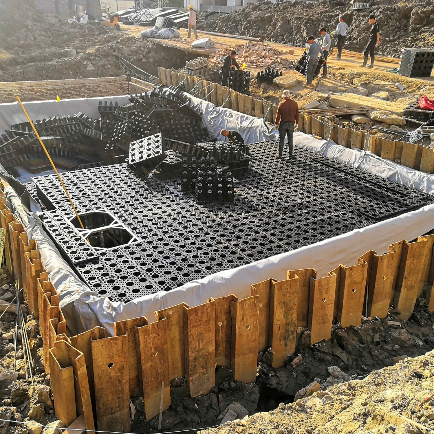 factory supply plastic underground rainwater tanks