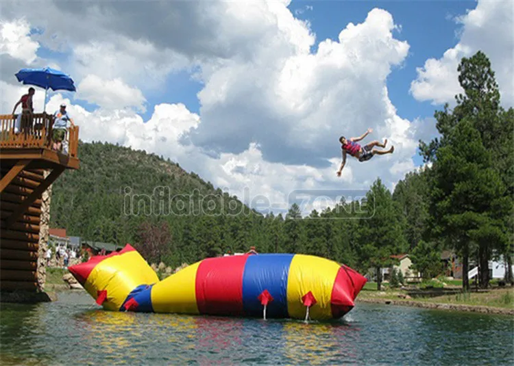 Inflatable launch catapult water blob trampoline water blob for sale