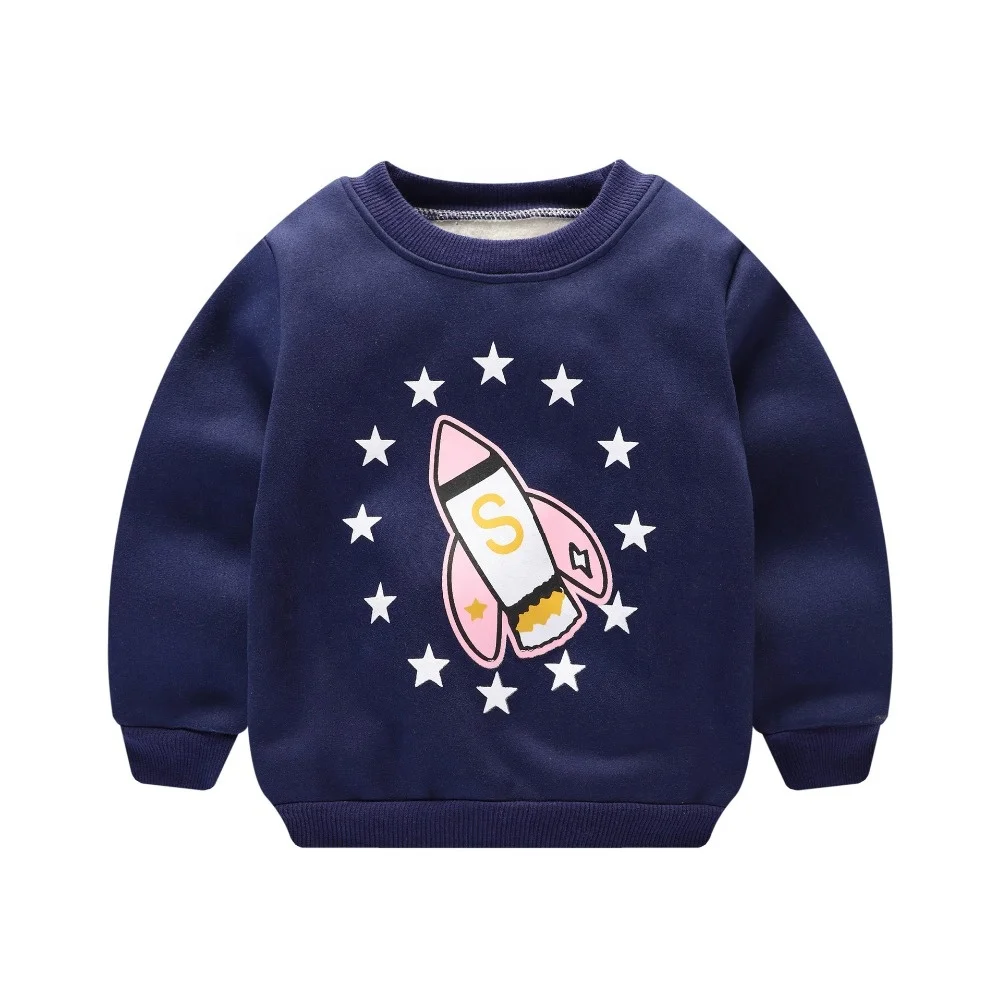 
Kids Custom Printing Design Pullover Baby Hoodies Without Hood 100% Cotton Child Hoodies 