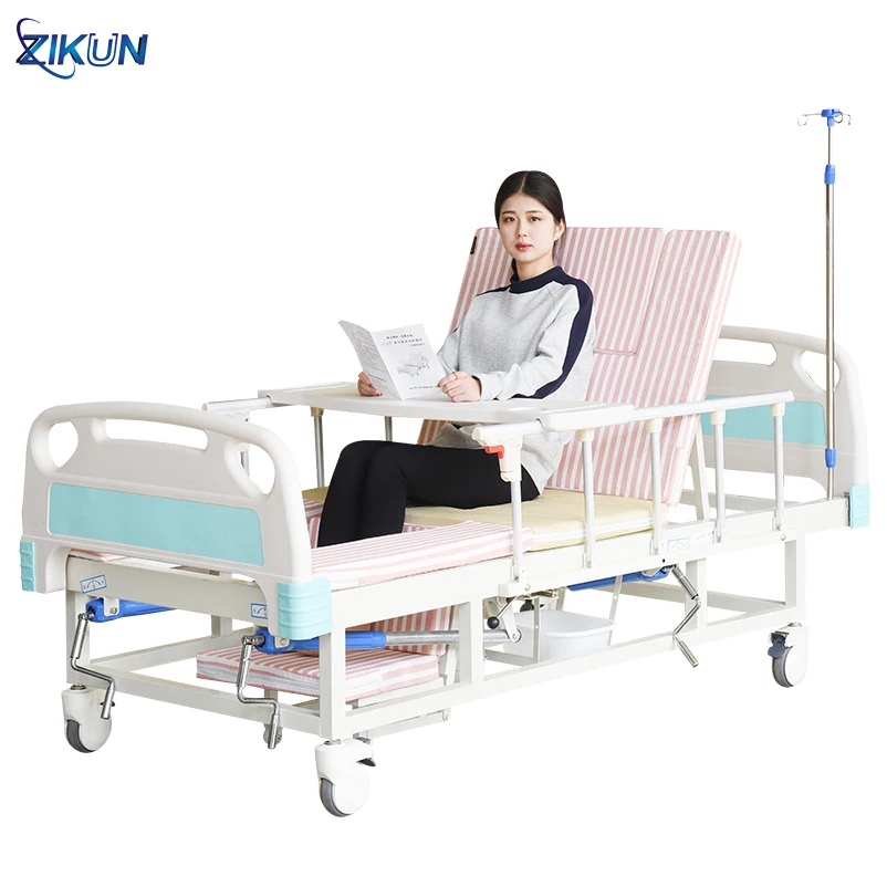 
Factory Price single crank manual hospital bed for patient 