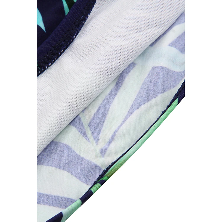 
Womens Sexy High Waisted Floral Tropical Style Bikini Swimwear 