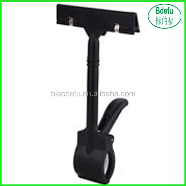 POP Adverting label Holder price tag display plastic Shelf Clip