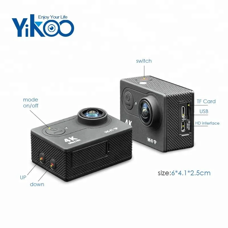 2 0 дюймовая Водонепроницаемая Экшн-камера eken h9r 4k wifi 30m с дистанционным