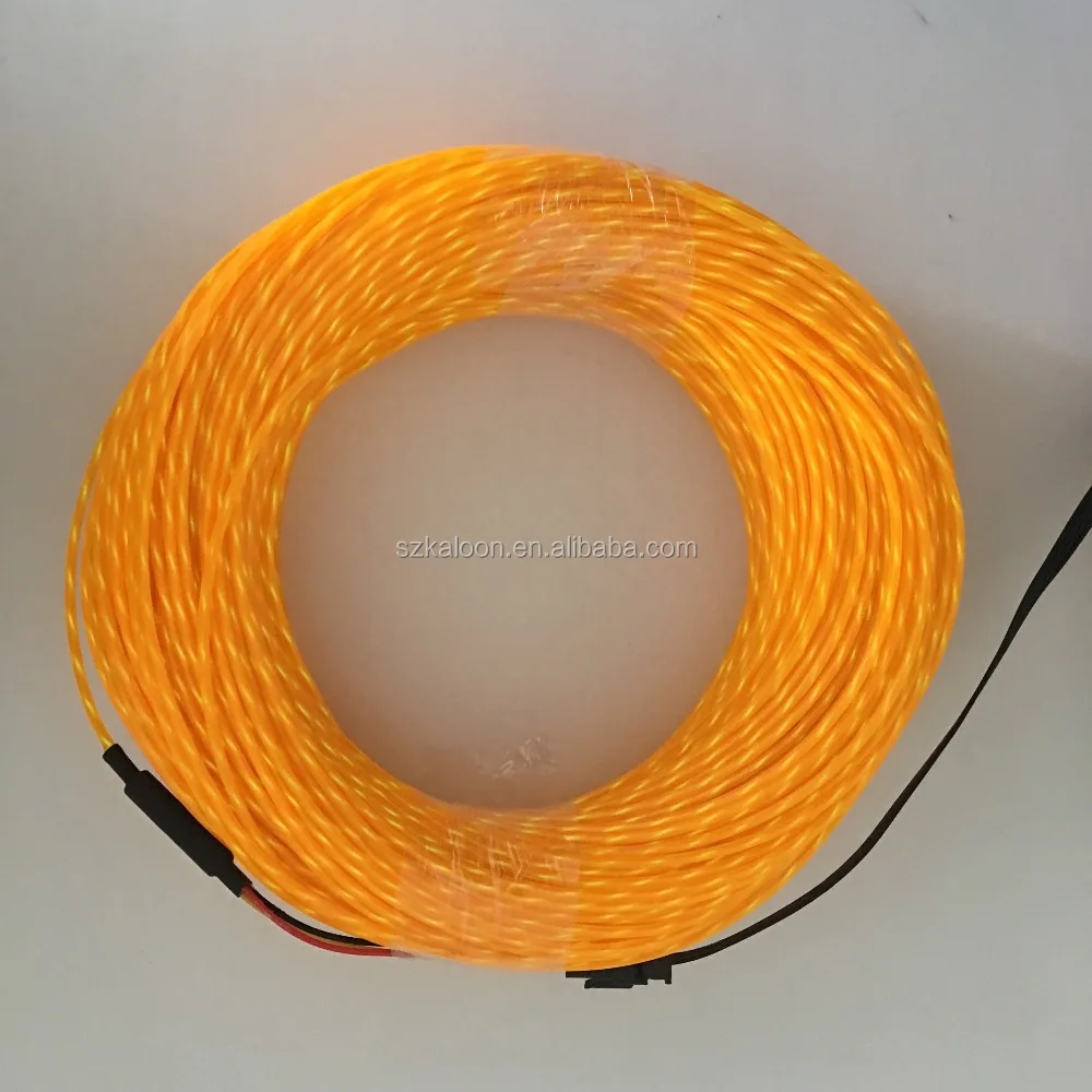2.3MM led running Neon Light Glow Motion Chasing Electroluminescent EL Wire 50 meter with AC inverter