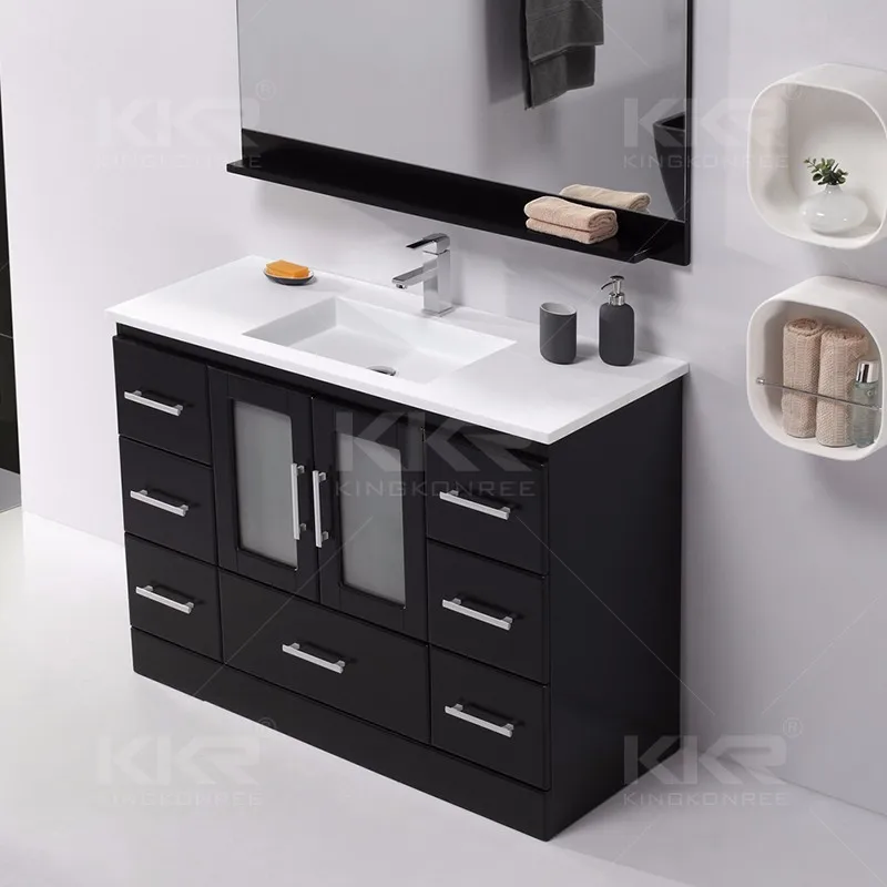 Modern solid surface vanity basin bathroom vanity
