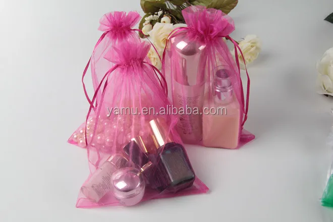Hot Sale Small Colorful Wedding Custom drawstring organza gift bag