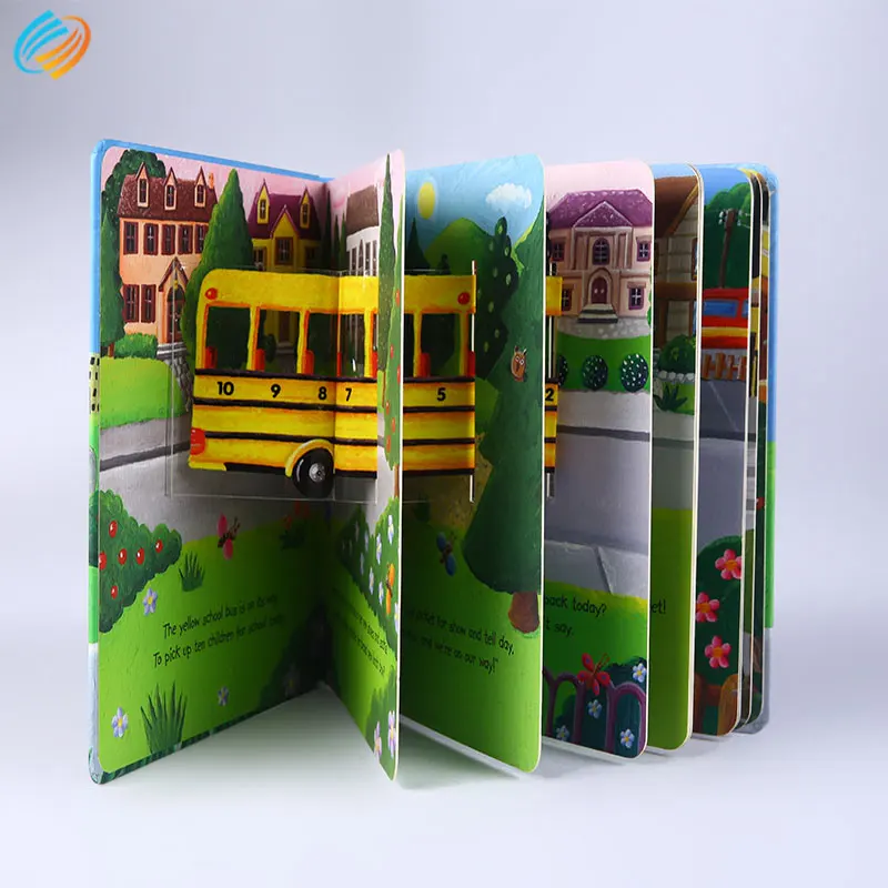 China Custom Mini Spiral Bound Hardcover Hardback Comic Kids Board Books Printing Services