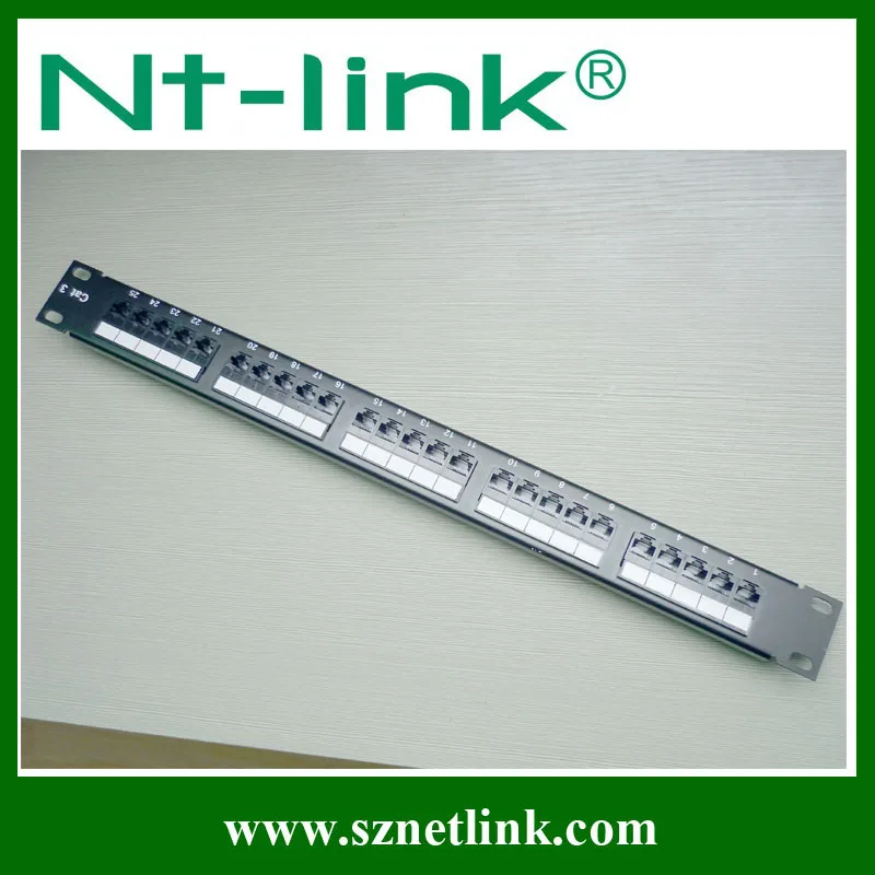 выгружен cat6 24 портов патч-панели с крышкой пыли