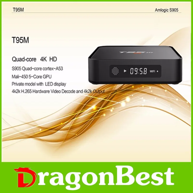 Set Top Box t95m 1 г 8 г Android 5.1 TV Box Media Player Mali-450