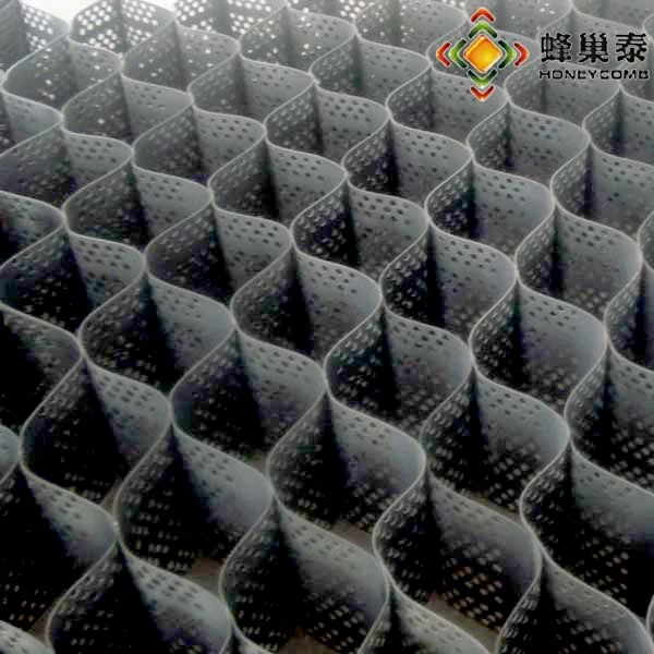 
China polyethylene HDPE plastic geocell honeycomb gravel grid 